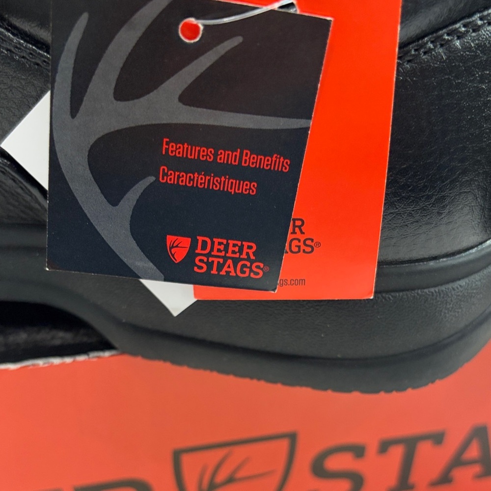 Deer Stags Men's Black DS Work Oil& Slip Resistant Non Marking,Size 11-1/2 . - Picture 11 of 17